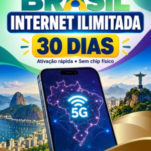 eSIM Brasil 30 dias - ILIMITADO