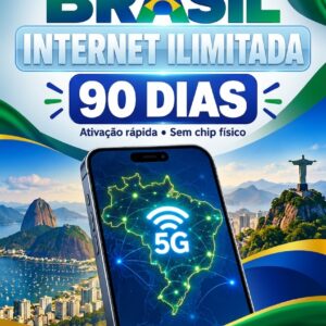 eSIM Brasil 90 dias - ILIMITADO